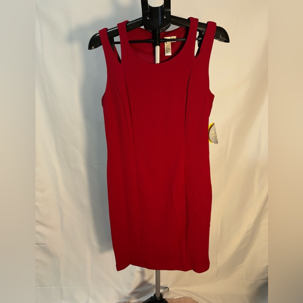 Emma & Michelle Red Cut-Out Sheath Dress